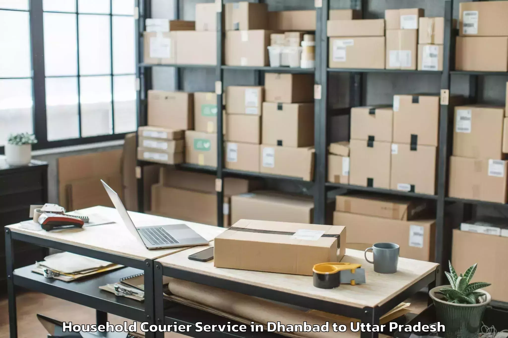 Easy Dhanbad to Sadat Household Courier Booking